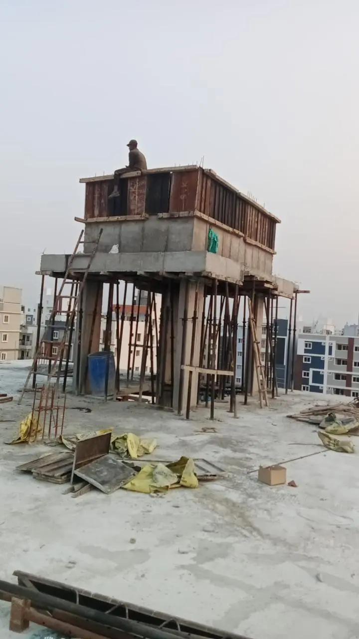 Brykston construction progress: Lift room construction